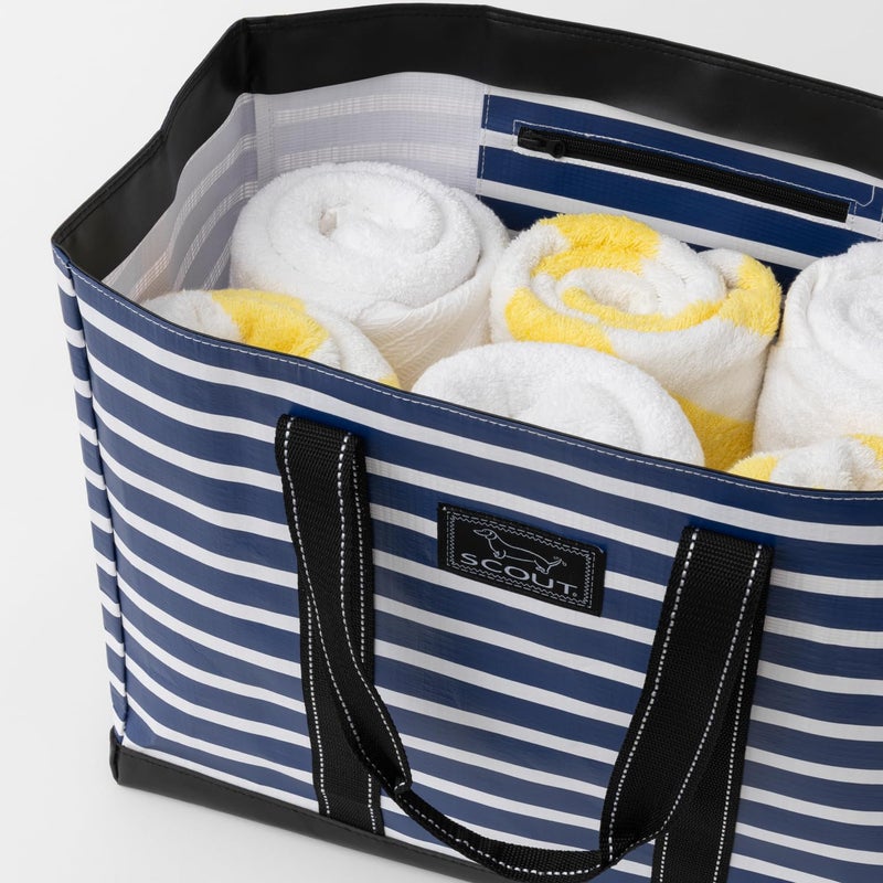 SCOUT Original Deano Tote Large - Durable Lightweight Open Top Beach, Pool & Lake Bag, Inside Zip Pocket, Folds Flat - Image 5